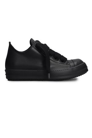 Sneakers Jumbolace Low Sneaks In Pelle Nera RICK OWENS | RU02E1893LCOW209ALL